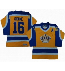 Los Angeles King 16 DIONNE yellow purple CCM jerseys Los Angeles King 16 DIONNE yellow purple CCM jerseys
