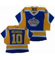 Los Angeles Kings 10# Mike Richards yellow purple jersey Los Angeles Kings 10# Mike Richards yellow purple jersey