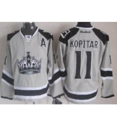 Los Angeles Kings 11 Anze Kopitar Grey NHL Jerseys 2014 New Style Los Angeles Kings 11 Anze Kopitar Grey NHL Jerseys 2014 New Style