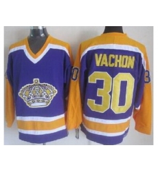 Los Angeles Kings #30 Rogie Vachon Purple CCM NHL Jerseys Los Angeles Kings #30 Rogie Vachon Purple CCM NHL Jerseys