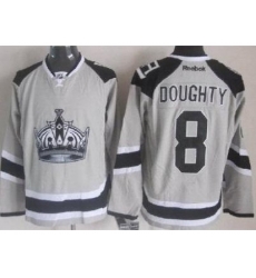 Los Angeles Kings #8 Drew Doughty Grey NHL Jerseys 2014 New Style Los Angeles Kings #8 Drew Doughty Grey NHL Jerseys 2014 New Style