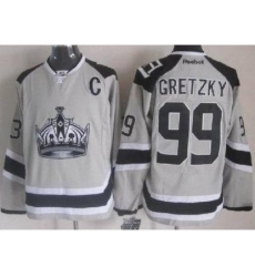Los Angeles Kings #99 Wayne Gretzky Grey NHL Jerseys 2014 New Style Los Angeles Kings #99 Wayne Gretzky Grey NHL Jerseys 2014 New Style