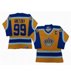 Los Angeles Kings #99 Wayne Gretzky yellow purple CCM Jersey Los Angeles Kings #99 Wayne Gretzky yellow purple CCM Jersey