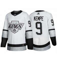 Men Los Angeles Kings 9 Adrian Kempe White Throwback Stitched Jersey Men Los Angeles Kings 9 Adrian Kempe White Throwback Stitched Jersey