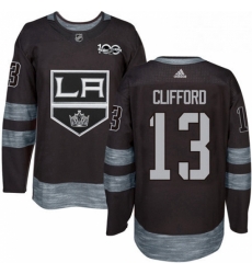 Mens Adidas Los Angeles Kings 13 Kyle Clifford Authentic Black 1917 2017 100th Anniversary NHL Jersey Mens Adidas Los Angeles Kings 13 Kyle Clifford Authentic Black 1917 2017 100th Anniversary NHL Jersey