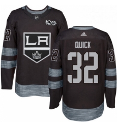 Mens Adidas Los Angeles Kings 32 Jonathan Quick Premier Black 1917 2017 100th Anniversary NHL Jersey Mens Adidas Los Angeles Kings 32 Jonathan Quick Premier Black 1917 2017 100th Anniversary NHL Jersey