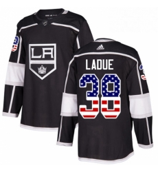 Mens Adidas Los Angeles Kings 38 Paul LaDue Authentic Black USA Flag Fashion NHL Jersey Mens Adidas Los Angeles Kings 38 Paul LaDue Authentic Black USA Flag Fashion NHL Jersey