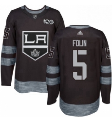 Mens Adidas Los Angeles Kings 5 Christian Folin Authentic Black 1917 2017 100th Anniversary NHL Jersey Mens Adidas Los Angeles Kings 5 Christian Folin Authentic Black 1917 2017 100th Anniversary NHL Jersey
