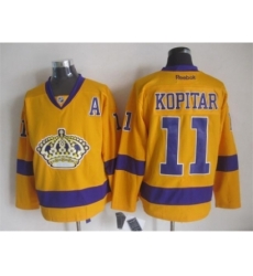 NHL Los Angeles Kings #11 Anze Kopitar yellow jerseys NHL Los Angeles Kings #11 Anze Kopitar yellow jerseys