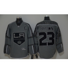 NHL los angeles kings #23 brown Charcoal Cross Check Fashion jerseys NHL los angeles kings #23 brown Charcoal Cross Check Fashion jerseys