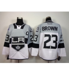NHL los angeles kings #23 brown stadium white-grey jerseys NHL los angeles kings #23 brown stadium white-grey jerseys