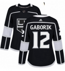 Womens Adidas Los Angeles Kings 12 Marian Gaborik Authentic Black Home NHL Jersey Womens Adidas Los Angeles Kings 12 Marian Gaborik Authentic Black Home NHL Jersey