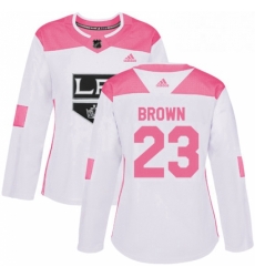 Womens Adidas Los Angeles Kings 23 Dustin Brown Authentic WhitePink Fashion NHL Jersey Womens Adidas Los Angeles Kings 23 Dustin Brown Authentic WhitePink Fashion NHL Jersey