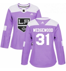 Womens Adidas Los Angeles Kings 31 Scott Wedgewood Authentic Purple Fights Cancer Practice NHL Jersey Womens Adidas Los Angeles Kings 31 Scott Wedgewood Authentic Purple Fights Cancer Practice NHL Jersey
