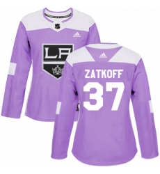 Womens Adidas Los Angeles Kings 37 Jeff Zatkoff Authentic Purple Fights Cancer Practice NHL Jersey Womens Adidas Los Angeles Kings 37 Jeff Zatkoff Authentic Purple Fights Cancer Practice NHL Jersey