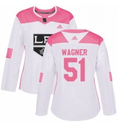 Womens Adidas Los Angeles Kings 51 Austin Wagner Authentic WhitePink Fashion NHL Jersey Womens Adidas Los Angeles Kings 51 Austin Wagner Authentic WhitePink Fashion NHL Jersey
