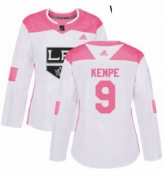 Womens Adidas Los Angeles Kings 9 Adrian Kempe Authentic WhitePink Fashion NHL Jersey Womens Adidas Los Angeles Kings 9 Adrian Kempe Authentic WhitePink Fashion NHL Jersey