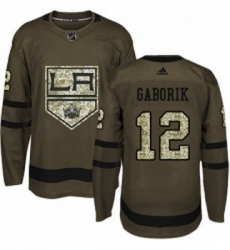 Youth Adidas Los Angeles Kings 12 Marian Gaborik Authentic Green Salute to Service NHL Jersey Youth Adidas Los Angeles Kings 12 Marian Gaborik Authentic Green Salute to Service NHL Jersey