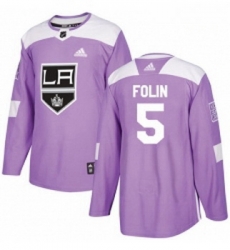 Youth Adidas Los Angeles Kings 5 Christian Folin Authentic Purple Fights Cancer Practice NHL Jersey Youth Adidas Los Angeles Kings 5 Christian Folin Authentic Purple Fights Cancer Practice NHL Jersey