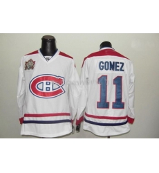 2011 Heritage Classic Montreal Canadiens 11 Gomez Jerseys White 2011 Heritage Classic Montreal Canadiens 11 Gomez Jerseys White
