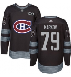 Canadiens #79 Andrei Markov Black 1917 2017 100th Anniversary Stitched NHL Jersey Canadiens #79 Andrei Markov Black 1917 2017 100th Anniversary Stitched NHL Jersey