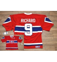 Canadiens #9 Henri Richard Stitched Red CH CCM Throwback NHL Jersey Canadiens #9 Henri Richard Stitched Red CH CCM Throwback NHL Jersey