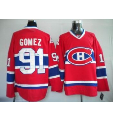 Hockey Montreal Canadiens #91 Scott Gomez Stitched Replithentic Red Jersey Hockey Montreal Canadiens #91 Scott Gomez Stitched Replithentic Red Jersey