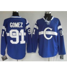 Hockey Montreal Canadiens #91 Scott Gomez Stitched Replithentic blue Jersey Hockey Montreal Canadiens #91 Scott Gomez Stitched Replithentic blue Jersey