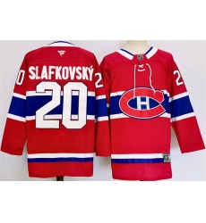 Men Montreal Canadiens 20 Juraj Slafkovsky Red 2024 25 Stitched Jersey Men Montreal Canadiens 20 Juraj Slafkovsky Red 2024 25 Stitched Jersey