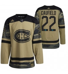 Men Montreal Canadiens 22 Cole Caufield Olive Salute To Service Stitched Jersey Men Montreal Canadiens 22 Cole Caufield Olive Salute To Service Stitched Jersey