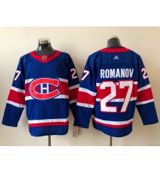 Men Montreal Canadiens ALEXANDER ROMANOV 27 2020 21 Blue Reverse Retro Alternate NHL Jersey Men Montreal Canadiens ALEXANDER ROMANOV 27 2020 21 Blue Reverse Retro Alternate NHL Jersey
