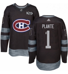 Mens Adidas Montreal Canadiens 1 Jacques Plante Premier Black 1917 2017 100th Anniversary NHL Jersey Mens Adidas Montreal Canadiens 1 Jacques Plante Premier Black 1917 2017 100th Anniversary NHL Jersey