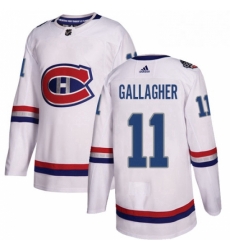 Mens Adidas Montreal Canadiens 11 Brendan Gallagher Authentic White 2017 100 Classic NHL Jersey Mens Adidas Montreal Canadiens 11 Brendan Gallagher Authentic White 2017 100 Classic NHL Jersey