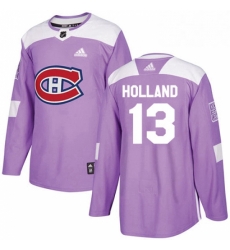 Mens Adidas Montreal Canadiens 13 Peter Holland Authentic Purple Fights Cancer Practice NHL Jersey Mens Adidas Montreal Canadiens 13 Peter Holland Authentic Purple Fights Cancer Practice NHL Jersey