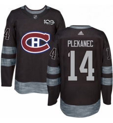 Mens Adidas Montreal Canadiens 14 Tomas Plekanec Authentic Black 1917 2017 100th Anniversary NHL Jersey Mens Adidas Montreal Canadiens 14 Tomas Plekanec Authentic Black 1917 2017 100th Anniversary NHL Jersey