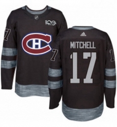 Mens Adidas Montreal Canadiens 17 Torrey Mitchell Authentic Black 1917 2017 100th Anniversary NHL Jersey Mens Adidas Montreal Canadiens 17 Torrey Mitchell Authentic Black 1917 2017 100th Anniversary NHL Jersey