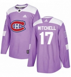 Mens Adidas Montreal Canadiens 17 Torrey Mitchell Authentic Purple Fights Cancer Practice NHL Jersey Mens Adidas Montreal Canadiens 17 Torrey Mitchell Authentic Purple Fights Cancer Practice NHL Jersey