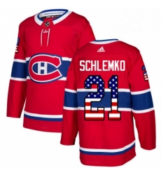 Mens Adidas Montreal Canadiens 21 David Schlemko Authentic Red USA Flag Fashion NHL Jersey Mens Adidas Montreal Canadiens 21 David Schlemko Authentic Red USA Flag Fashion NHL Jersey
