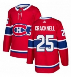Mens Adidas Montreal Canadiens 25 Adam Cracknell Authentic Red Home NHL Jersey Mens Adidas Montreal Canadiens 25 Adam Cracknell Authentic Red Home NHL Jersey