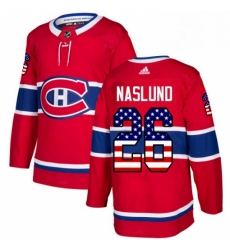 Mens Adidas Montreal Canadiens 26 Mats Naslund Authentic Red USA Flag Fashion NHL Jersey Mens Adidas Montreal Canadiens 26 Mats Naslund Authentic Red USA Flag Fashion NHL Jersey