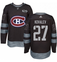 Mens Adidas Montreal Canadiens 27 Alexei Kovalev Premier Black 1917 2017 100th Anniversary NHL Jersey Mens Adidas Montreal Canadiens 27 Alexei Kovalev Premier Black 1917 2017 100th Anniversary NHL Jersey