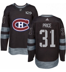 Mens Adidas Montreal Canadiens 31 Carey Price Premier Black 1917 2017 100th Anniversary NHL Jersey Mens Adidas Montreal Canadiens 31 Carey Price Premier Black 1917 2017 100th Anniversary NHL Jersey