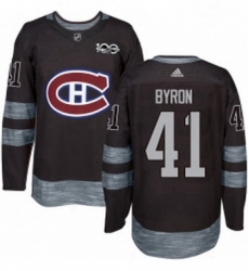 Mens Adidas Montreal Canadiens 41 Paul Byron Authentic Black 1917 2017 100th Anniversary NHL Jersey Mens Adidas Montreal Canadiens 41 Paul Byron Authentic Black 1917 2017 100th Anniversary NHL Jersey