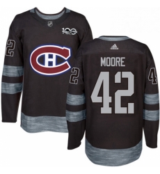 Mens Adidas Montreal Canadiens 42 Dominic Moore Authentic Black 1917 2017 100th Anniversary NHL Jersey Mens Adidas Montreal Canadiens 42 Dominic Moore Authentic Black 1917 2017 100th Anniversary NHL Jersey