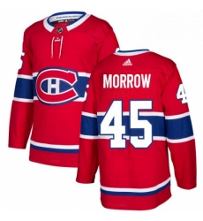 Mens Adidas Montreal Canadiens 45 Joe Morrow Authentic Red Home NHL Jersey Mens Adidas Montreal Canadiens 45 Joe Morrow Authentic Red Home NHL Jersey