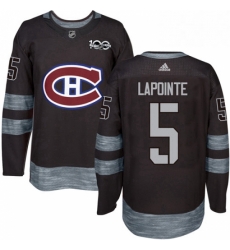 Mens Adidas Montreal Canadiens 5 Guy Lapointe Premier Black 1917 2017 100th Anniversary NHL Jersey Mens Adidas Montreal Canadiens 5 Guy Lapointe Premier Black 1917 2017 100th Anniversary NHL Jersey