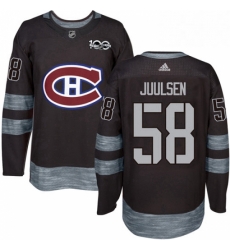 Mens Adidas Montreal Canadiens 58 Noah Juulsen Authentic Black 1917 2017 100th Anniversary NHL Jersey Mens Adidas Montreal Canadiens 58 Noah Juulsen Authentic Black 1917 2017 100th Anniversary NHL Jersey