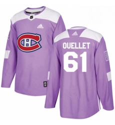 Mens Adidas Montreal Canadiens 61 Xavier Ouellet Authentic Purple Fights Cancer Practice NHL Jersey Mens Adidas Montreal Canadiens 61 Xavier Ouellet Authentic Purple Fights Cancer Practice NHL Jersey