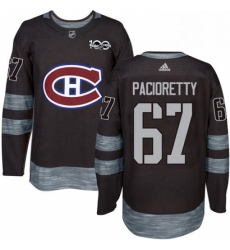Mens Adidas Montreal Canadiens 67 Max Pacioretty Authentic Black 1917 2017 100th Anniversary NHL Jersey Mens Adidas Montreal Canadiens 67 Max Pacioretty Authentic Black 1917 2017 100th Anniversary NHL Jersey