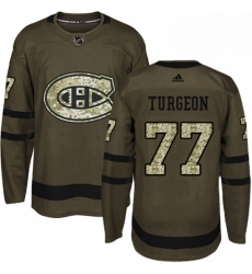 Mens Adidas Montreal Canadiens 77 Pierre Turgeon Authentic Green Salute to Service NHL Jersey Mens Adidas Montreal Canadiens 77 Pierre Turgeon Authentic Green Salute to Service NHL Jersey